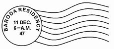 Baroda Residency Comet type combined date stamp Baroda Residency Comet type combined date stamp