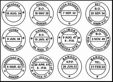 Example of Double Circle Postmarks Example of Double Circle Postmarks