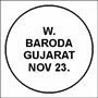 W./BARODA/GUJARAT Postmark W./BARODA/GUJARAT Postmark